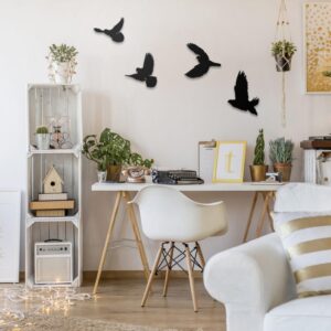 Flying Birds Wooden Wall Art
