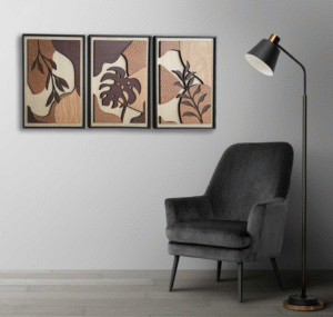 Set of 3 Wooden Panels