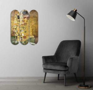 Klimt The Kiss Wooden Wall Art