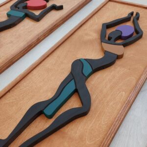 African women wood wall art