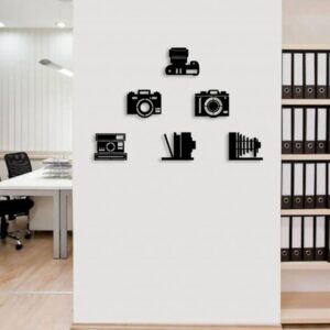 Camera Symbol Wood Wall Art