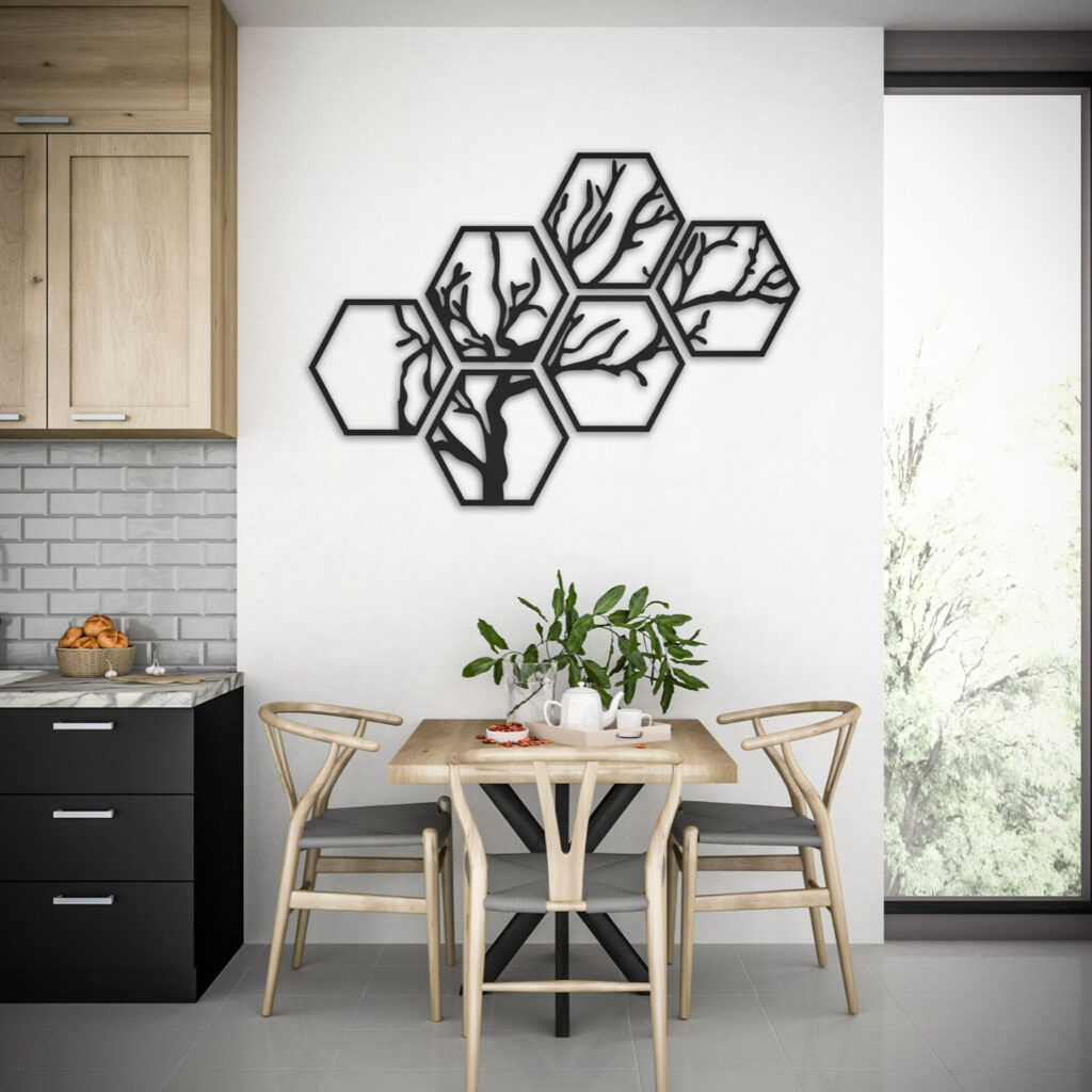6-Piece Tree Wooden Wall Art