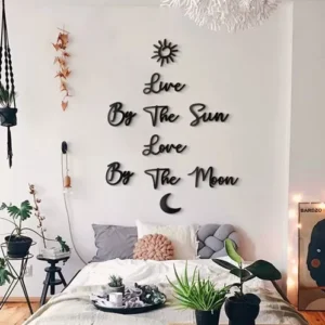 Live by the Sun Love by the Moon Wall Art