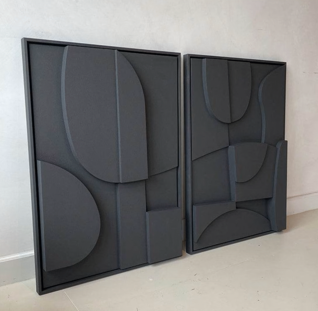 modern 3D wood wall art