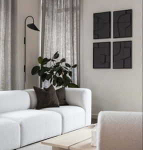 3D minimalist wall art set